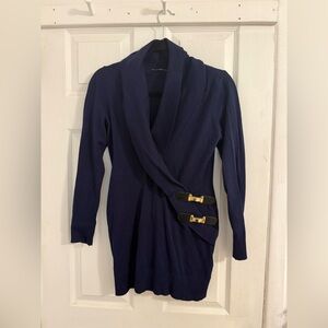 INC International Concepts Deep Blue Cardigan Dress